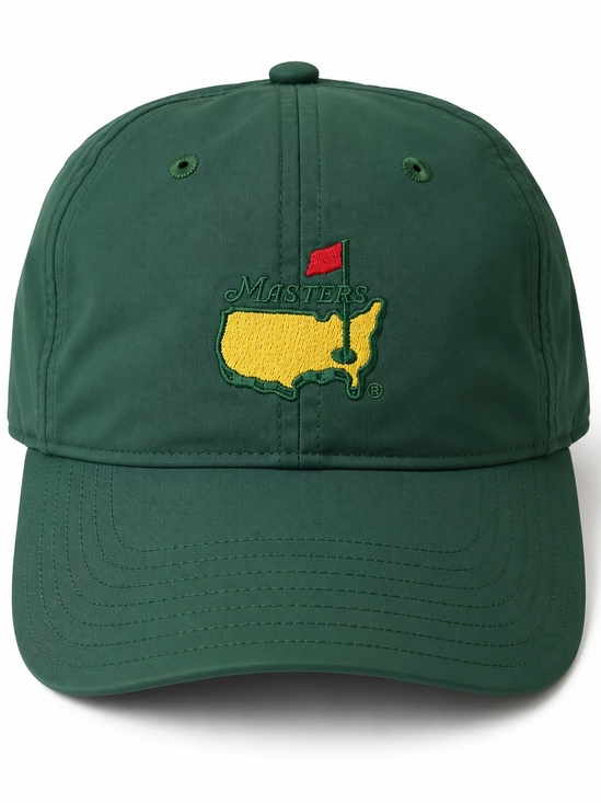 Masters Other - Masters Embroidered Classic Green Golf Cap with Yellow Logo - Athletic Material